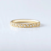 0.20 TCW Round Brilliant Cut Half Eternity Wedding Band Mapple Gems